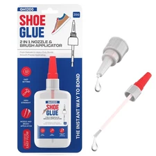 GH1200 20g Shoe Glue Heavy Duty with Brush Applicator & Nozzle, Glue... 