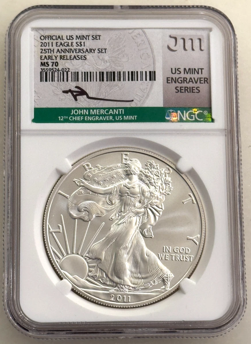American Eagle MS 70 Graded 2011 Silver Bullion Coins for sale | eBay