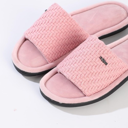 Pupeez Velvet Knit Flat Sandals for Women - Stylish Textured Woven Surface - Picture 2 of 13