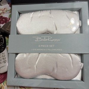 Bella Russo 4 Piece Set ~ 2 eye masks & 2 pillowcases "NEW"