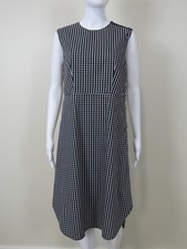 Estelle and Finn Cotton Check Sleeveless Dress SIZE Small Made In USA