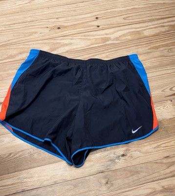 WOMEN'S NIKE DRI-FIT Running SHORTS BLACK BLUE ORANGE DH2563-042 SIZE 1X NWT