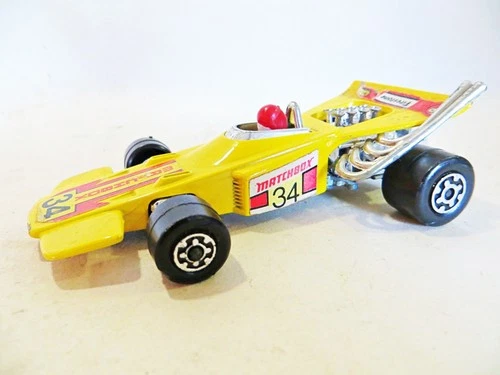 MATCHBOX SPEED KINGS  K34 'THUNDERCLAP RACING CAR'. YELLOW. VINTAGE. GOOD.