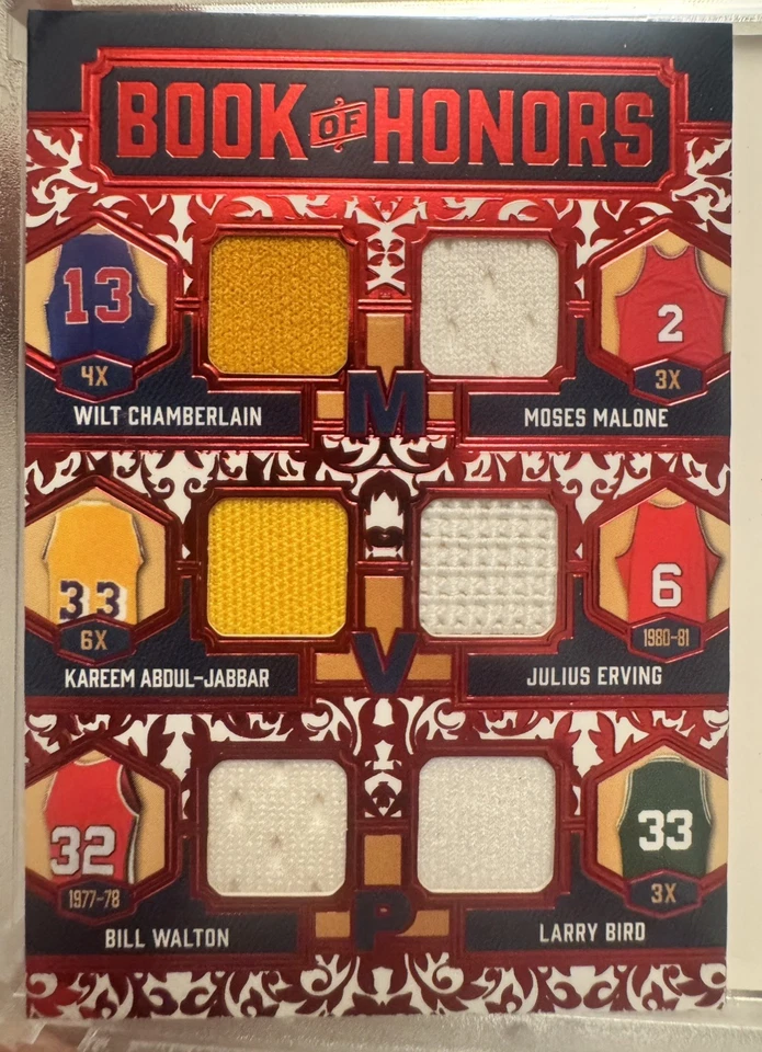 1/1 - 12 GAME USED GOAT JERSEYS!! 2025 Leaf History Red Book Of Honors Ch.2 BH-1 - Image 4 of 4
