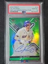 🔥2022 topps finest autograph fa-cr Cal Raleigh Green /99 PSA 10 low pop 🔥