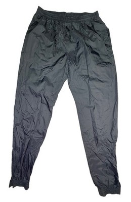 Vintage Y2K Umbro Nylon Track Pants Black Zip Ankle Joggers Men s Medium