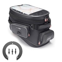 Givi Tankrucksack XS308Y + Flansch BF05 Schwarz 20 LT FüR Yamaha FZ6 2004-2006