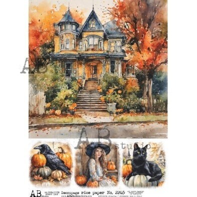 Autumn at Home | A4 Rice Paper | AB Studios | Paper for Decoupage