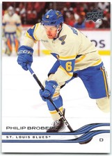 2025-26 Upper Deck Series 2 #405 Philip Broberg St. Louis Blues
