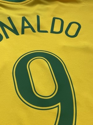 2006 Brazil Home Jersey #9 Ronaldo 2XL Nike Soccer World Cup