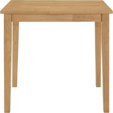 Hallowood Furniture Ledbury Small Wooden Kitchen Dining Table Light Oak Finish