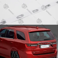 1 Set Rear Tailgate Letters For 2014-2023 Durango Trunk Lid Emblems Gloss Chrome