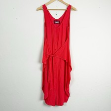 Reformation Ece Tie Front Red Dress Size XS