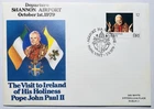 Ireland 1979 - SHANNON AIRPORT - Pope Papal Visit EIRE Irish Stamps Envelope FDC