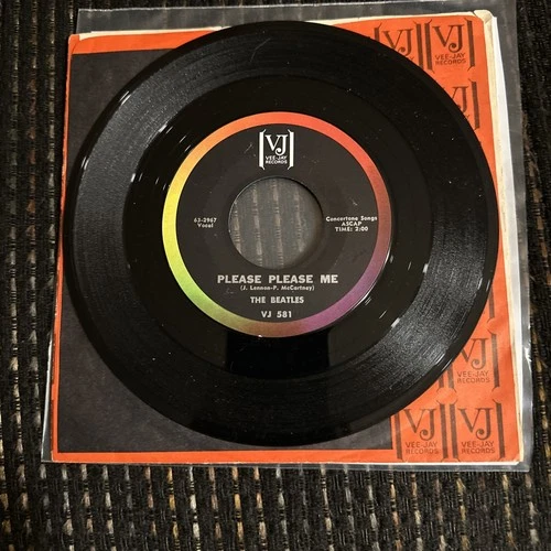 THE BEATLES "Please Please Me/From Me to You" 1964 7" Single Vee Jay - VJ 581 VG