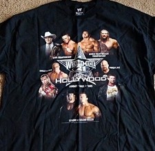 WWE WrestleMania 21 "Goes Hollywood" Lineup Shirt, Officially Licensed, 2XL,2005
