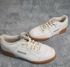 Reebok Classic Sneaker Men  s 6 White Leather Gum Soles Low Top Shoes