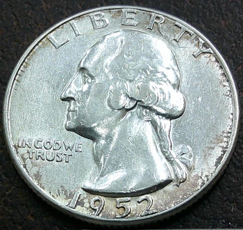 1952-P Washington Quarter — photo from the most recent tracked eBay sale
