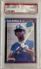 1989 DONRUSS #33 KEN GRIFFEY JR. RC RATED ROOKIE HOF PSA 10