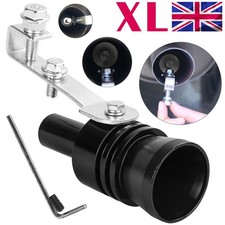 Black Turbo Sound Exhaust Muffler Pipe Whistle XL Car Auto Accessories 12x3.5cm