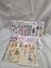 Doll Clothes Sewing Patterns Set Of 9