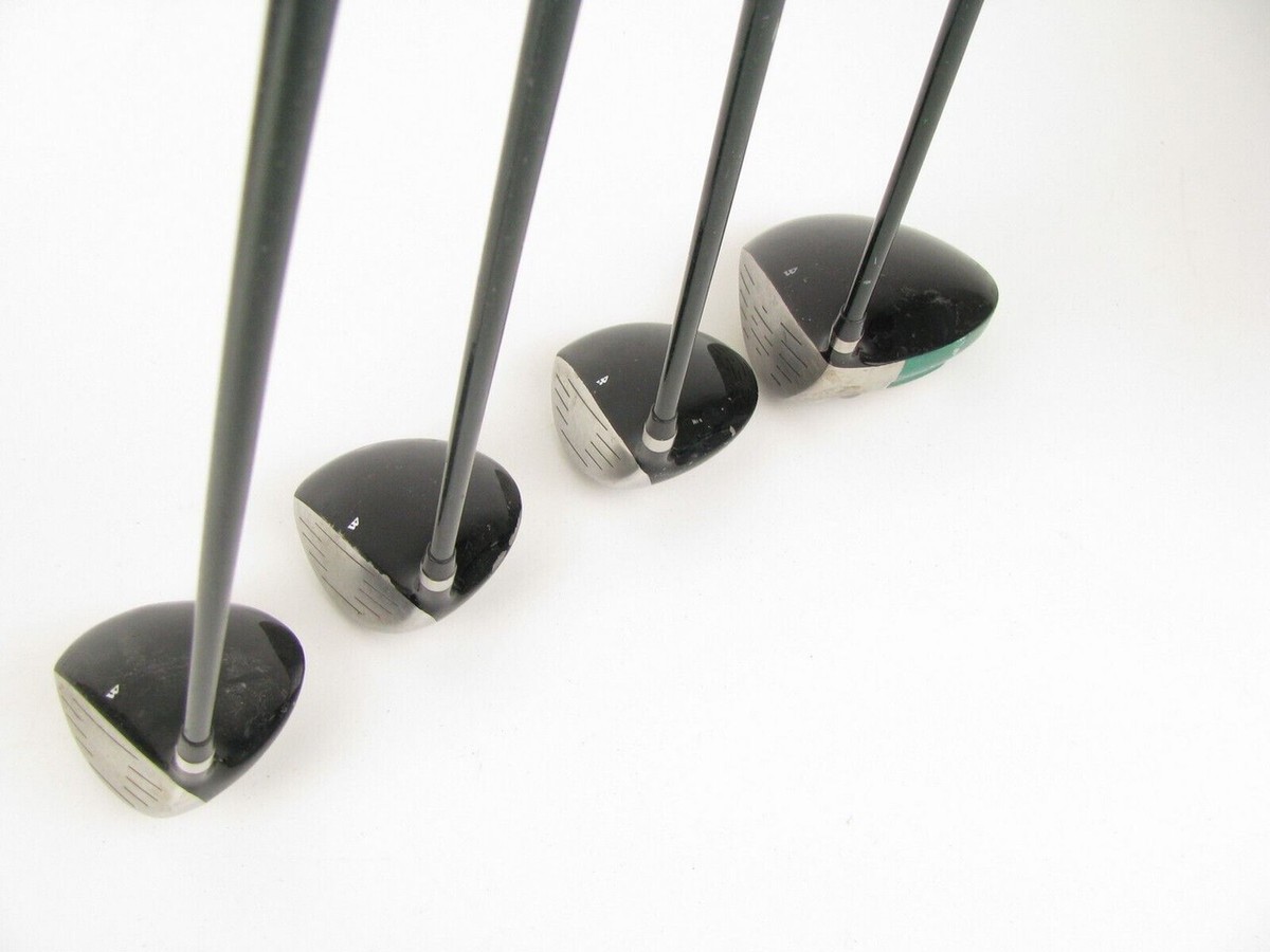 Set of 4 Warrior Custom Golf Wood Set Driver, 3w, 5w, 7w