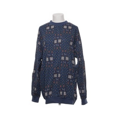 Canda, Langarmshirt, Größe: L, Blau/Mehrfarbig, Baumwolle, Sonstiges, Damen #IkT