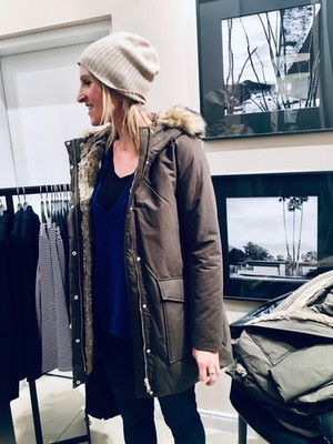   NEU! Hallhuber Winterjacke / Parka , OLIV, Khaki Gr. 36 (VP: 199,99 )