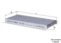 Filter, Innenraumluft LAK 848/S Mahle FüR BMW