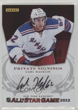 2012 Panini All-Star Game Montreal Private Signings Carl Hagelin #CH Auto