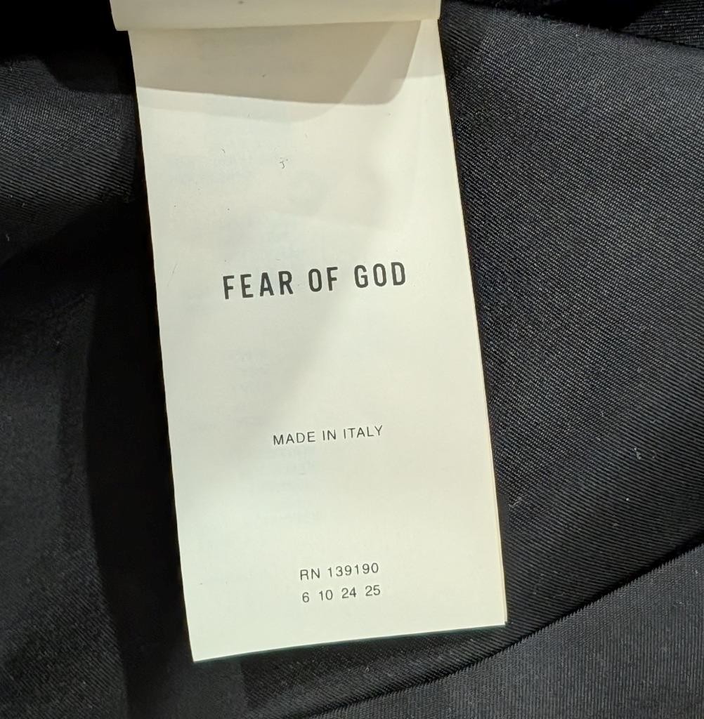 $1995 Mens FEAR OF GOD Nylon/Wool Car Coat Black Medium thumbnail 9