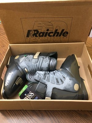 New Dead Stock Raichle RX 195 Light Black Ski Boots Men s Size 27.5 Switzerland