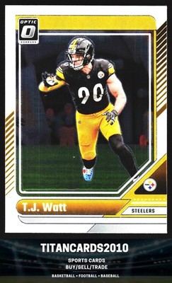 T.J. Watt 2024 Donruss Optic Football Pittsburgh Steelers #169