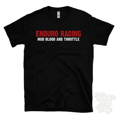 ENDURO RACING MUD BLOOD AND THROTTLE T-SHIRT Dirtbike | Offroad Motorrad