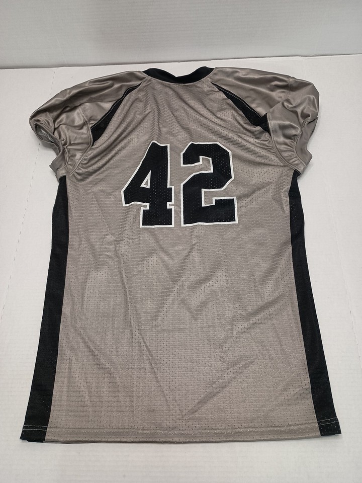 New Alleson Athletic Youth Size XL Grey Mesh Raiders 42 Football
