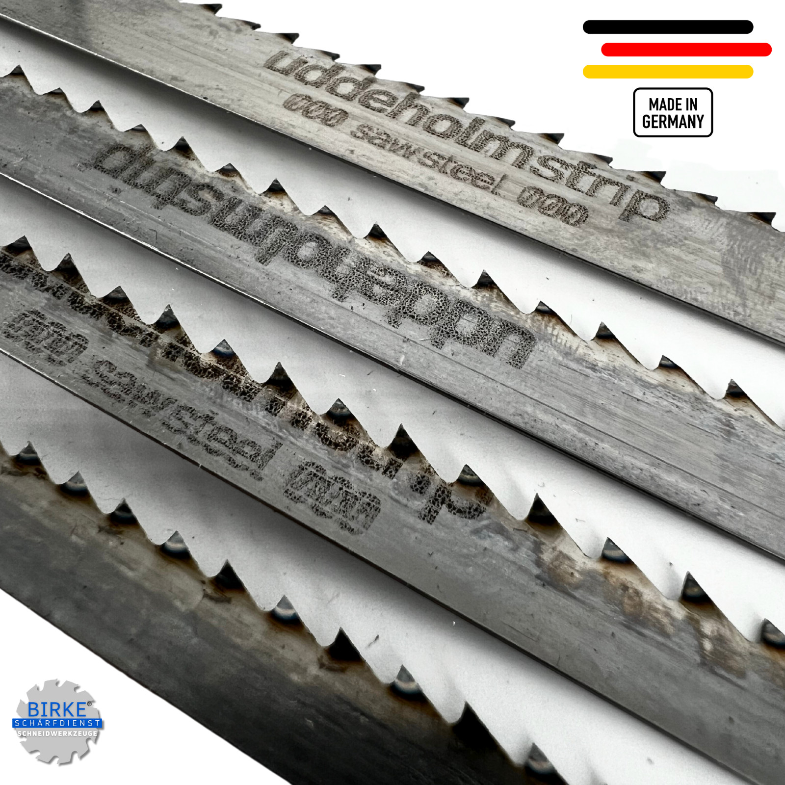 Hoja de sierra de cinta Birke® UDDEHOLM ENDURECIDA longitud 1070-2500 mm ancho 6-15 mm