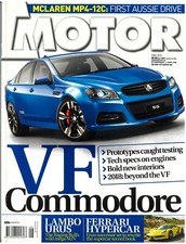 MOTOR Magazine June 2012 Holden VF Commodore BMW 335i Ford Falcon G6E Lexus IS35