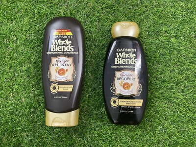 Set of 2  Garnier Whole Blends Shampoo & Conditioner Ginger Recovery Strengthen 