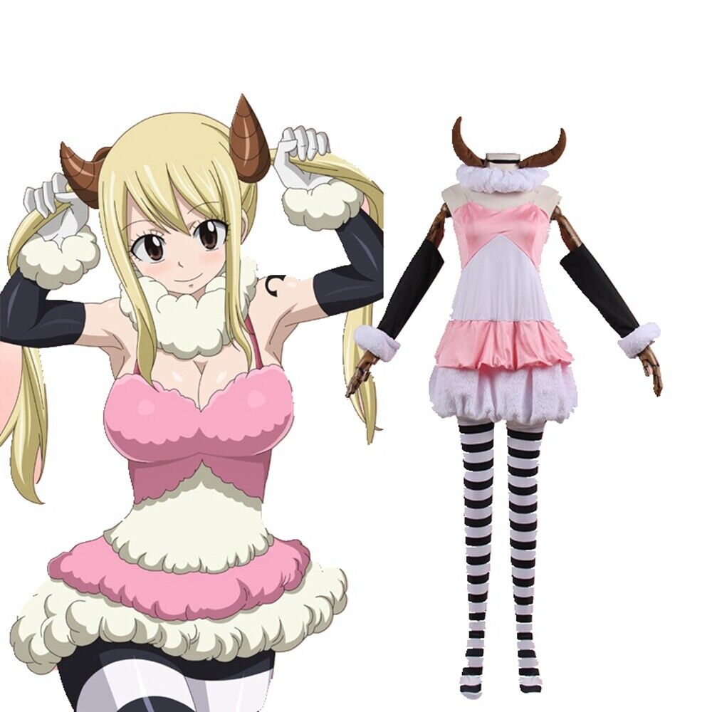 Fairy Tail Lucy Heartfilia Cosplay Horns Goat Head Horns Head Clip Headwear  Cosplay Props Accessories Hair Clip Halloween