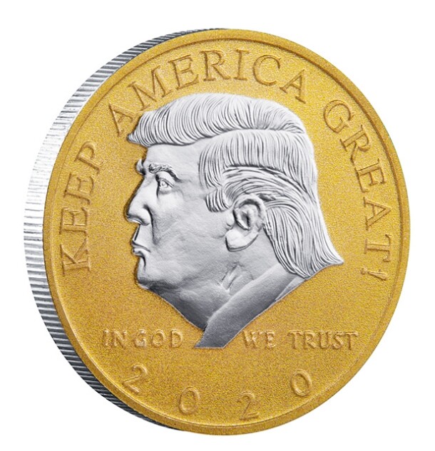 Donald Trump US President Commemorative Coin In God We Trust Metal