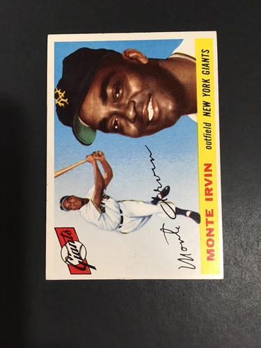 1955 TOPPS MONTE IRVIN, #100, MINT (Free Shipping On Any 3!)