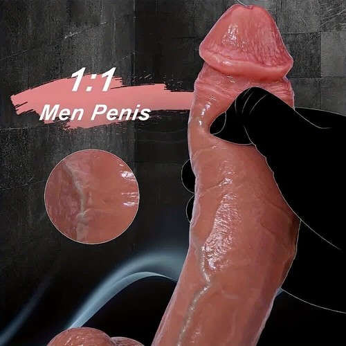 Realistic-Dildo-Women-Anal-G-Spot-Testicles &Hands-Free-Strong-Suction-10.5 vente en gros Inch