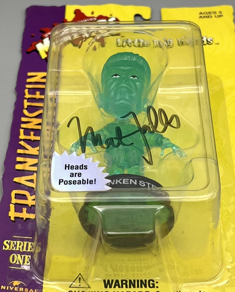 Figura Frankenstein Universal Monsters Little Big Heads firmada por Mat Falls 1999 Foto 3 de 4