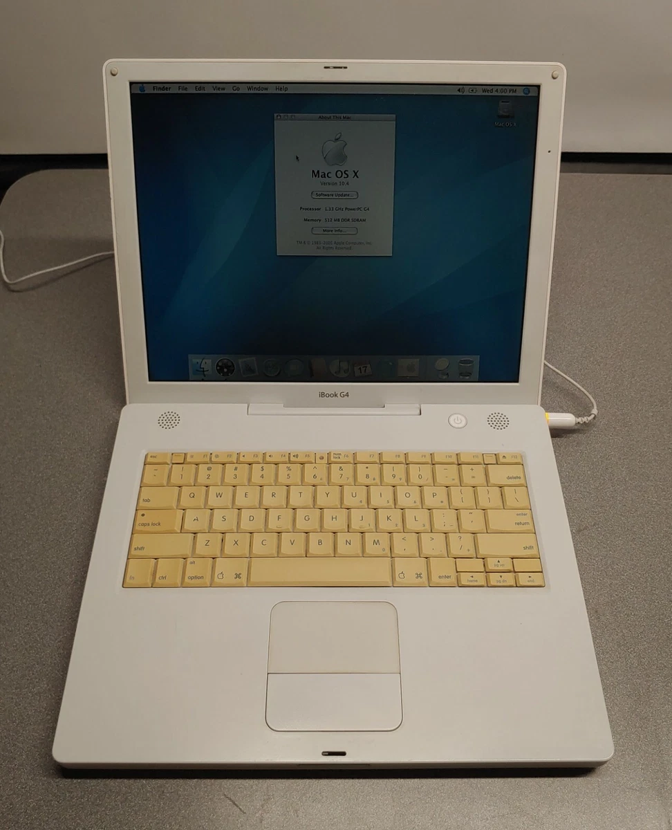 Apple iBook G4 1.33GHz 512MB RAM 60GB HDD Mac OS X 10.4