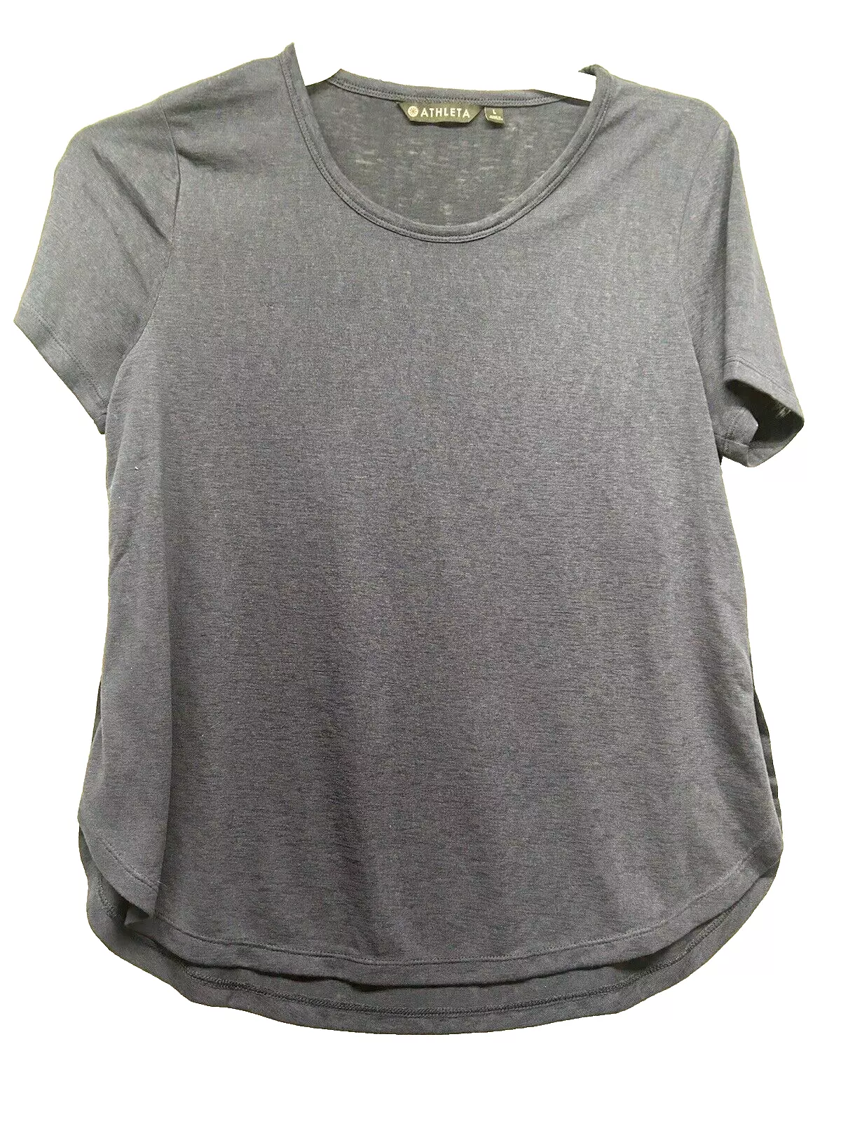 athleta short sleeve polyester blend shirt