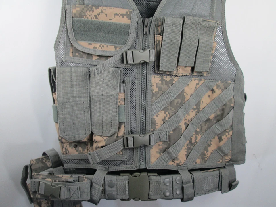 Tactical Law Enforcement Military Vest Digital Camo Mens - Image 2 of 4