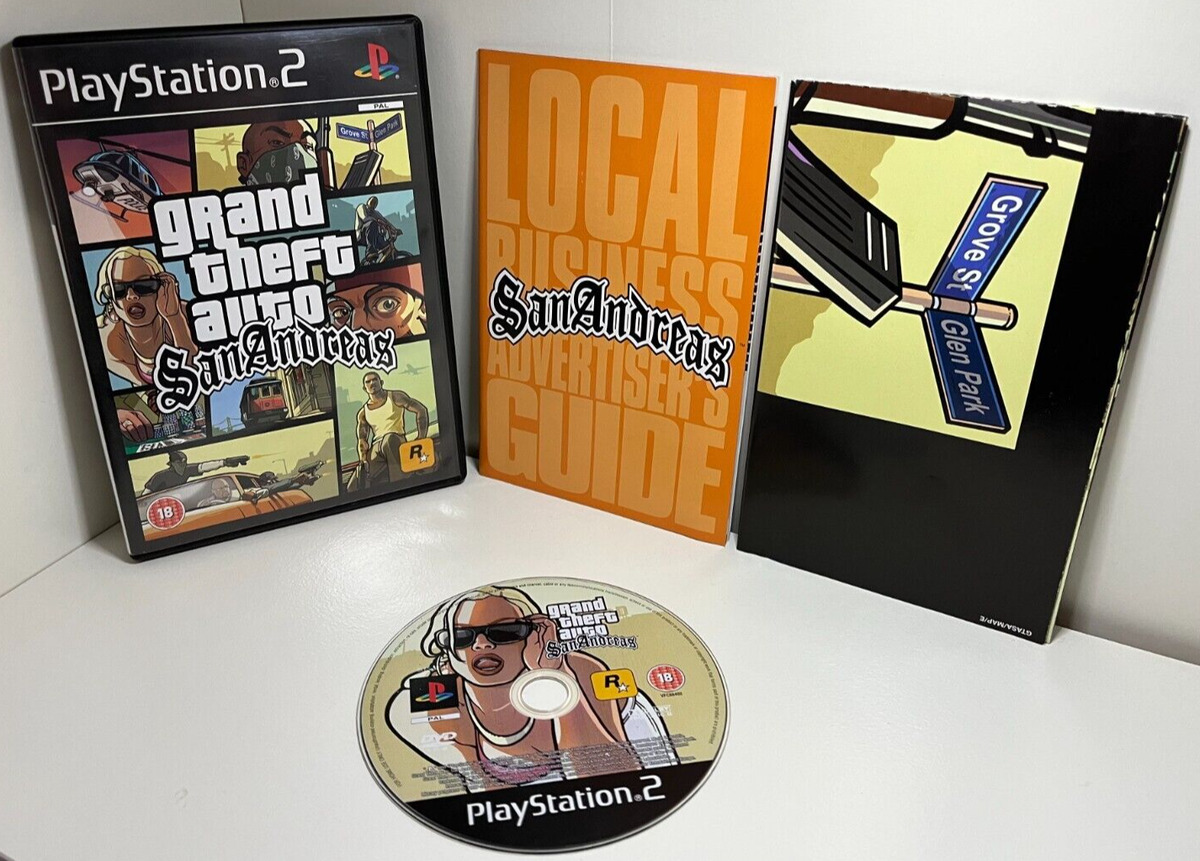 Grand Theft Auto San Andreas PS2 PAL *Manual No Map*