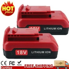 2 Pack 18V Lithium Ion Battery for Porter Cable 18Volt PC18B PC18BL PC18BLX Tool