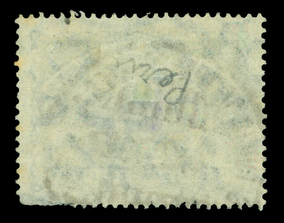 COLOMBIA 1923 AIRMAIL - SCADTA - PERU "PE." handstamp 1p black Sc# CLPE17 used v - Image 2 of 2