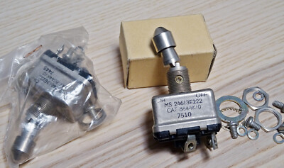 2x Eaton Cutler-Hammer aircraft Kippschalter toggle switch  MS24613E222 mil-spec